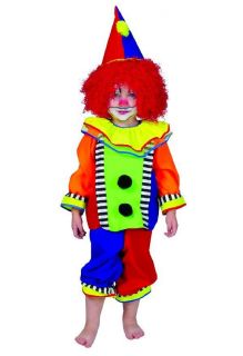 Clown Baby Kostüm Gr. 92 Clownskostüm Karneval Kinder Fasching Party