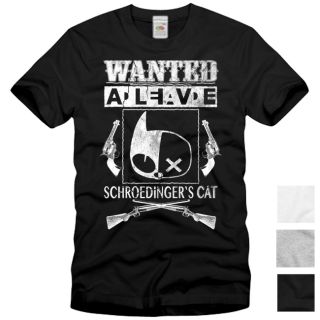 Wanted Schroedingers Katze Vintage T Shirt Big Bang Theory Sheldon