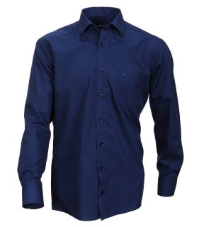 CASA MODA Hemd in Übergröße, Blau, Langarmhemd, Businesshemd