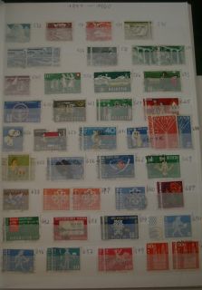 Schweiz 1862/2000 kleine Sammlung auf Steckkarten gestempelt auf 18