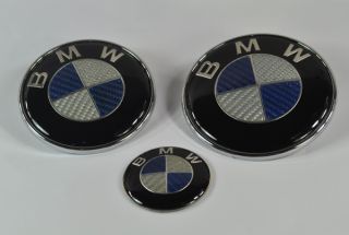 BMW Carbon Emblem e39 e53 e65 X5 e46 Compact Hood Bla