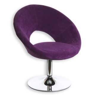 Sessel Drehsessel Hocker Lounge Relaxsessel Textil lila
