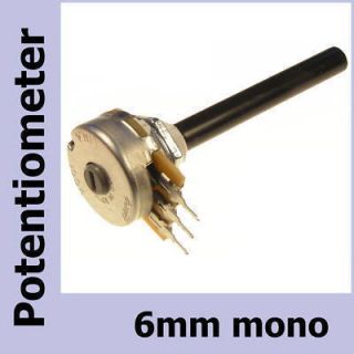 Potentiometer 100KOhm mono lin 6mm Achse Omeg Poti PC20BU 100K 101344