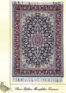 PERSER TEPPICH Isfahan EDEL ,Seide auf Wolle 166x108cm