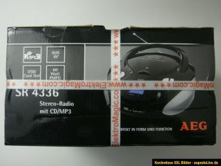 AEG SR 4336  Radio CD Player mit USB/SD/MMC Karteneinschub 60 Watt