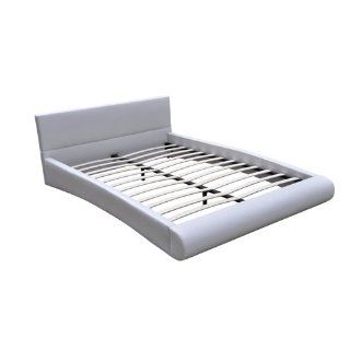 Luxus Polsterbett Doppelbett 180 x 200 cm mit Lattenrost Bett weiß