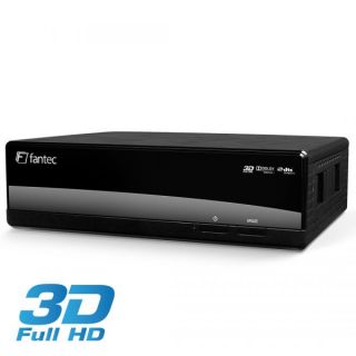 FANTEC 3DAluPlay Medien Media Player 2TB schwarz USB 3.0 Full HD 3D
