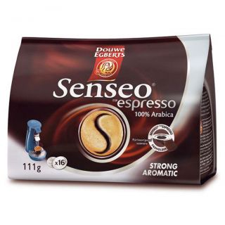 Senseo Kaffeepads Typ Espresso mit 100% Arabica Kaffee   16 Pads