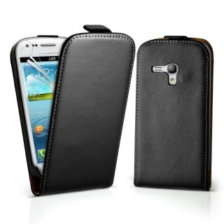 UCE Leder Hülle für Samsung Galaxy S3 mini i8190 Tasche Flip Case