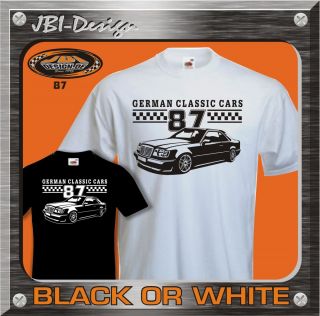 Shirt Oldtimer Youngtimer W124 Coupe 200CE 300CE Opel Ford Mercedes