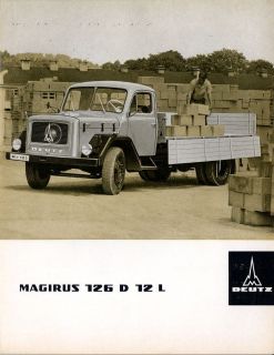 Magirus Deutz 126 D 12 L Prospekt brochure 12 1965