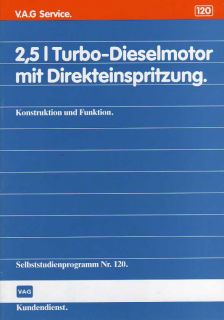 SSP 120 AUDI 100 C3 Motor 2,5L 88kW TDI Handbuch 1T
