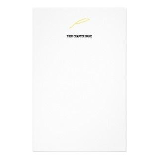 Alpha Xi Delta Quill Personalized Stationery