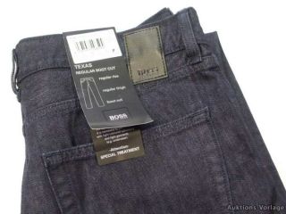 NEU   HUGO BOSS Jeans TEXAS 36/32 dunkelblau Hose 36 32
