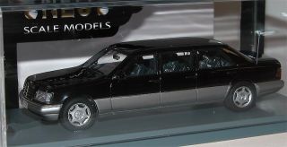 Neo Scale Models 44305, Mercedes Benz W124 Lang Version, schwarz, 1/43