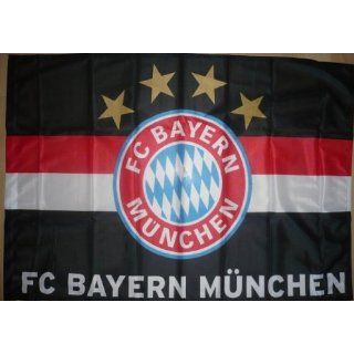 Flagge Fahne FC Bayern München Black 100x150 cm Garten