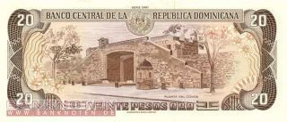 Dominikanische Republik   20 Peso Oro 1990   P.133 UNC