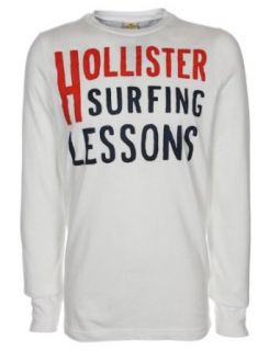 Hollister Longsleeve Shirt Surf Lessons Herren Weiß   S 
