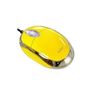 Saitek optische Notebook Maus schnurgebunden gelb Computer