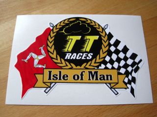 Isle Of Man Königswelle KöWe Bevel TT Races Aufkleber selten 18
