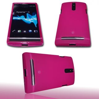Handy Tasche Silikon Case für Sony Xperia S Pink / Schutzhülle Etui