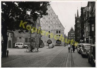 orig Foto Alt Nürnberg Autos Hopfenmarkt Mauthalle 1937