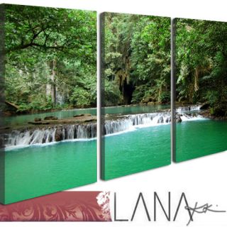 Lana KK Bilder Kunstdrucke Bild Dschungel Wasserfall M
