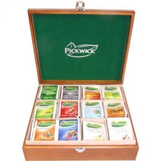 Tee Geschenk Kiste mit 12 Sorten Pickwick Tee, 144 Teebeutel