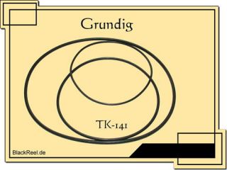 Grundig TK 141 Riemen rubber belts Tape recorder