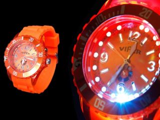 LED Blinki Uhren Damenuhr Uhr Silikon Herrenuhr Armbanduhr Leuchtuhr