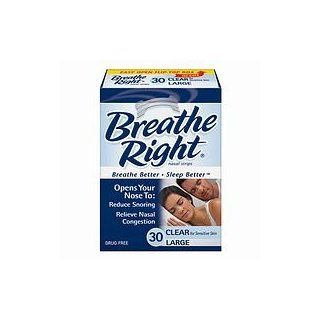 Breathe Right Nasenpflaster   30 x LARGE verbesserte Nasenatmung beim