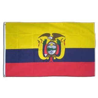 Flagge Kolumbien mit Wappen   90 x 150 cm Sport & Freizeit