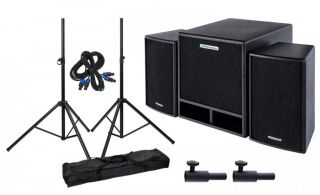 Pronomic XL 1D Kompakte PA Anlage + Ständer + Kabel