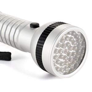 Alu 41 LED UV Taschenlampe Lampe Outdoor Camping Sport Silber