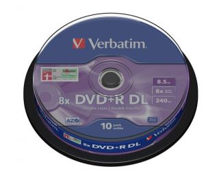Verbatim DVD+R DL 8,5GB 10er XGD3 iXtreme Burner Made in Singapore