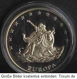 10 EURO Deutschland 1997 Europa mit dem Stier, Sternenkreis mit 12