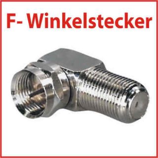 2x F Winkelstecker /Winkel Verbinder; Stecker Buchse