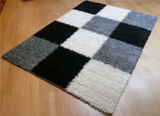 Teppich Schachbrett Muster 80x150   133 x190   160 x 230 cm