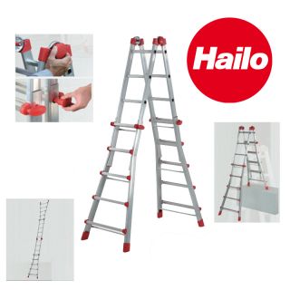 HAILO MTL Aluleiter Leiter 7520 151 Profistep Kombileiter 4x5 Alu