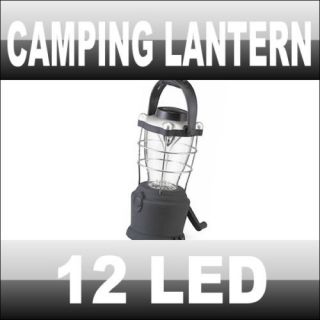 WIND UP CAMPING LIGHT LANTERN LED BATTERY AND MAINS