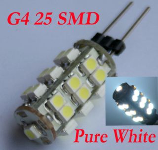 10pcs 25 SMD LED G4 Strahler Lampe Birne LEDs Kalt weiss 12V DC