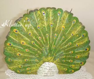 Victorian Vintage Vanity CANDLE~PEACOCK DELIGHT RETIRED