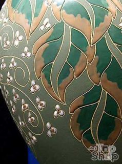 EDLE KERAMIKVASE Vase  Art Déco Majolika Keramik Ceramics Old