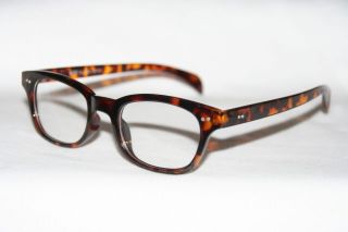 Nerd Brille neuer Style flache Wayfarer Hornbrille schwarz braun Damen
