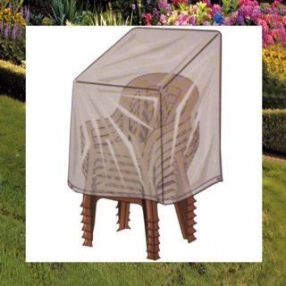 Winterfeste Schutzhülle für Gartenstühle Stapelstühle 112x74x60cm