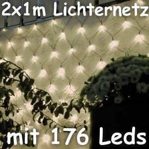 2x1m LED Lichternetz 176 Leds inkl. Effekt Controller 8 Funktionen