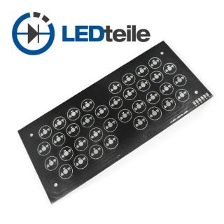 LED RGB Platine Aluminium 36 High Power LEDs 3 Kanaele ansteuerbar