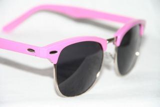 Retro Sonnenbrille 50er Jahre Kult Brille Clubmaster pink weiß UNISEX