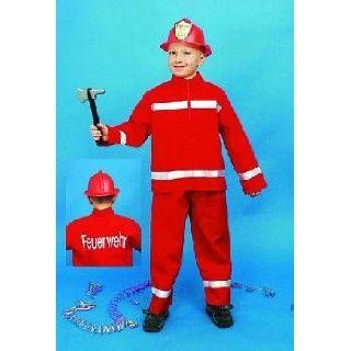Feuerwehrmann Feuerwehr Kinderkostüm Gr. 128 Spielzeug