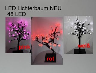 LED  Lichterbaum LED Baum Lichterzweig Deko Lichtbaum pink NEU